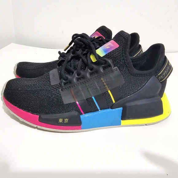 Adidas NMD R1 V2 Tokyo Nights Sneakers - Men's Size 5 - Picture 4 of 8